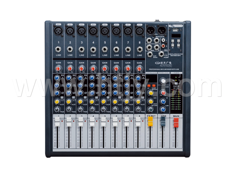 八路調(diào)音臺(tái)（帶USB）HT-8018M