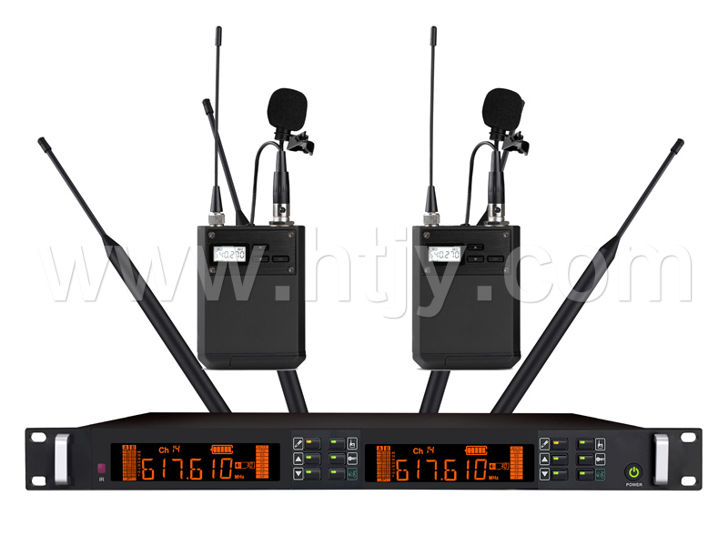 一拖二真分集專業無線領夾麥克風 HT-D600-LJ